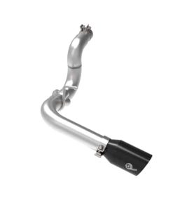 aFe 20-21 Jeep Wrangler Large Bore-HD 3in 304 Stainless Steel DPF-Back Exhaust System - Black Tip