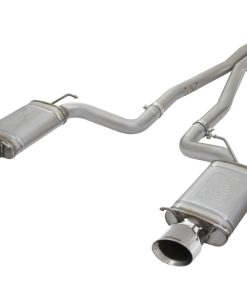 aFe Mach Force-Xp 3in CB Stainless Steel Dual Exhaust System w/Polished Tips 09-15 Cadillac CTS-V