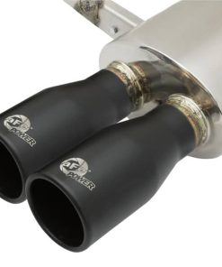 Alternative view of aFe MACHForce XP Exhausts Cat-Back SS-304 14-17 Mini Cooper S Hardtop 2-Door w/ Black Tips