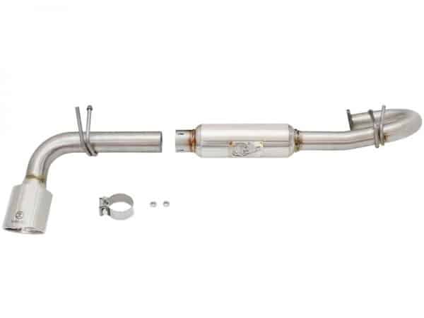 aFe 11-16 Scion TC L4-2.5L 304SS 2-1/4in to 2-1/2in Axle-Back Takeda Exhaust w/ Polished Tip - Image 2