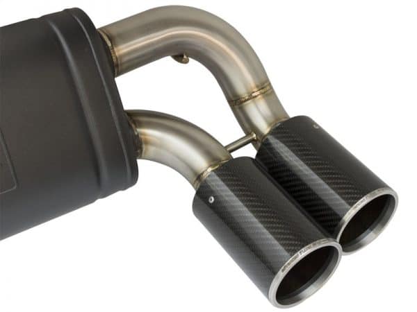 aFe MACHForce XP 3in - 2 1/2in Axle Back 304SS Exhaust w/ Carbon Fiber Tips 16-17 BMW M2 (f87) - Image 3