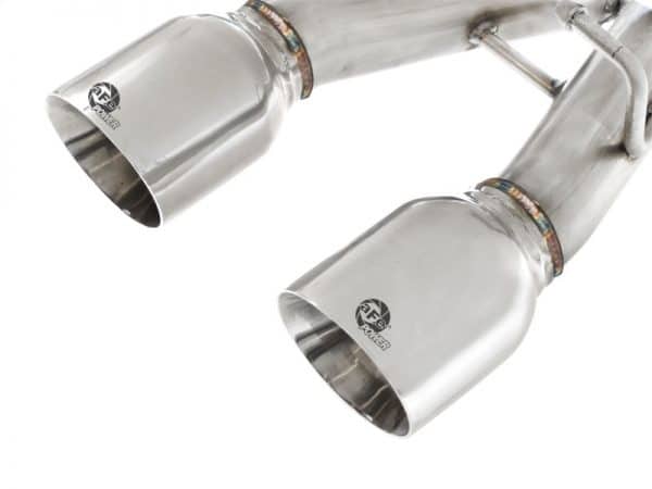 aFe MACHForce XP 2-1/2in SS-304 Cat-Back Exhausts w/ Polished Dual Tips 2008 VW Golf R32 V6-3.2L MKV - Image 6