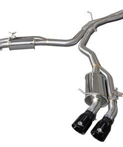 aFe 18-20 Audi RS5 Coupe MACH Force-Xp 3in to 2.5in 304 SS Axle-Back Exhaust System (Quad Black Tip)
