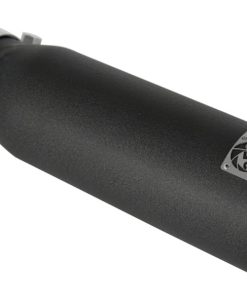 aFe MACHForce XP Exhausts Tips SS-304 EXH Tip 3in x 4Out x 12L Bolt-On (blk)
