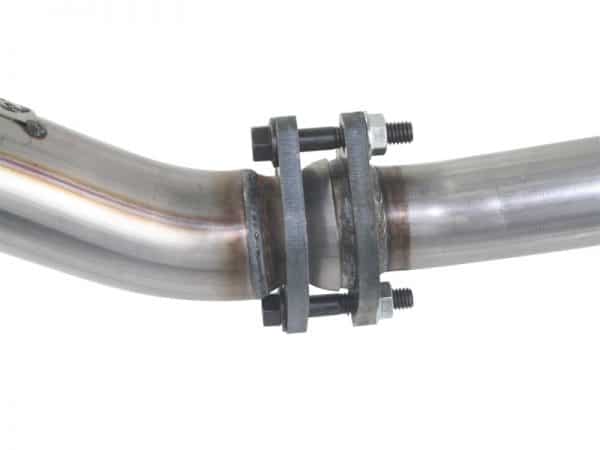 aFe Twisted Steel Delete Down-Pipe and Y-Pipe 2 to 2-1/2in Alum Steel Exhaust 12-16 Jeep Wrangler - Image 2