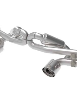 aFe MACHForce XP 2.25in-2.5in 304SS Exhaust Cat-Back 20-22 Porsche Cayman GT4 (718) - Polished Tips
