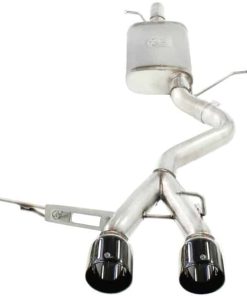 Alternative view of aFe MACHForce XP Exhaust 304SS Cat-Back w/ BlackTips 2008 VW Golf R32 V5 3.2L