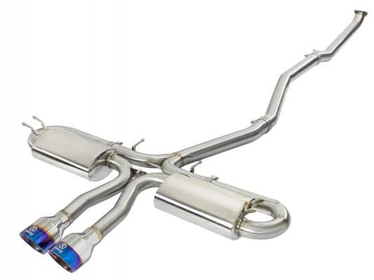 aFe Takeda 3in 304 SS Cat-Back Exhaust System w/ Blue Tips 2017+ Honda Civic Si 4Dr I4 1.5L (t)