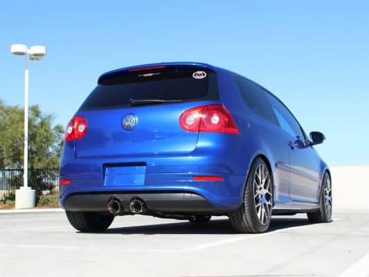 Alternative view of aFe MACHForce XP 2-1/2in SS-304 Cat-Back Exhausts w/ Polished Dual Tips 2008 VW Golf R32 V6-3.2L MKV