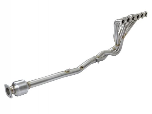 aFe Power Twisted Steel Long Tube Header & Connection Pipes (Street Series) 01-16 Nissan Patrol