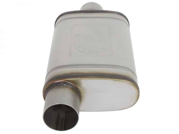 aFe MACHForce XP SS Muffler 3in Center Inlet / 3in Outlet 9in L x 4in W x 14in Body - Image 3