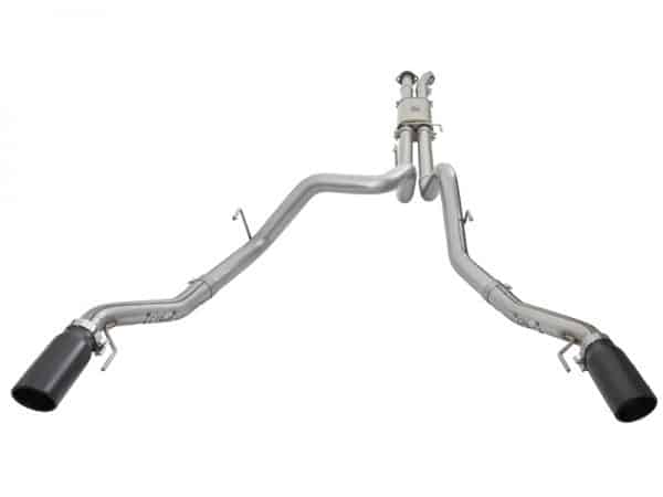 aFe MACHForce XP 3in 409-SS Exhaust Cat-Back 2017 Ford F-150 Raptor V6-3.5L (tt) w/ Black Tip - Image 3