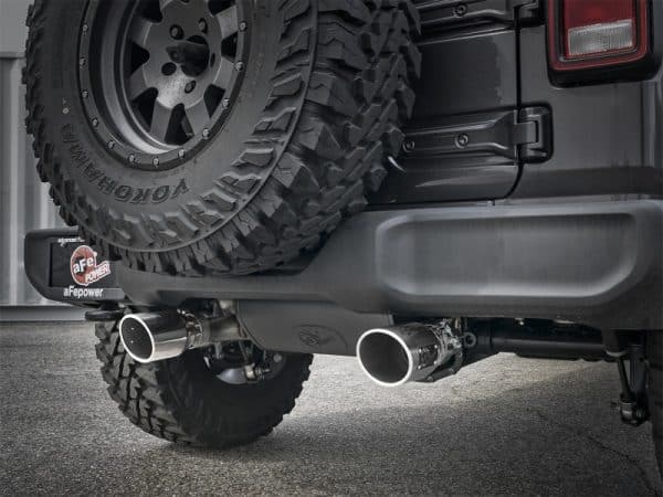 Rebel Series 2.5in 304 SS Cat-Back Exhaust w/ Polished Tips 2018+ Jeep Wrangler (JL) V6 3.6L - Image 3