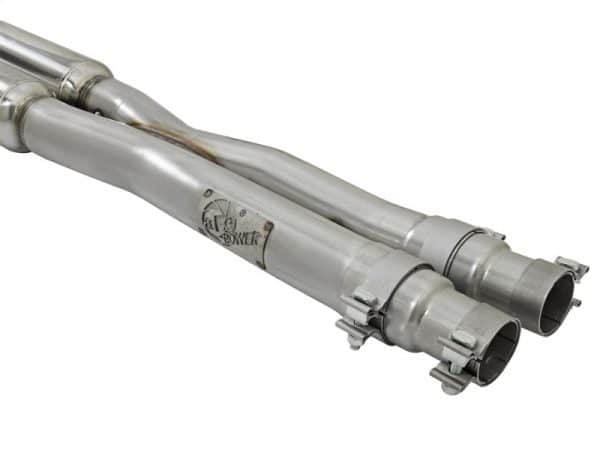 aFe MACHForce XP 3in Sport Tone Cat-Back Exhausts w/ Polished Tips 15-17 Ford Mustang V6/V8 - Image 4