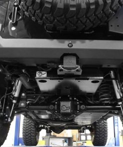 Alternative view of aFe Power Cover Glide Guard On Board Compressor Mount 07-14 Jeep Wrangler JK V6 3.6L-3.8L