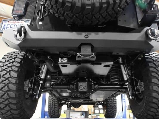 Alternative view of aFe Power Cover Glide Guard On Board Compressor Mount 07-14 Jeep Wrangler JK V6 3.6L-3.8L
