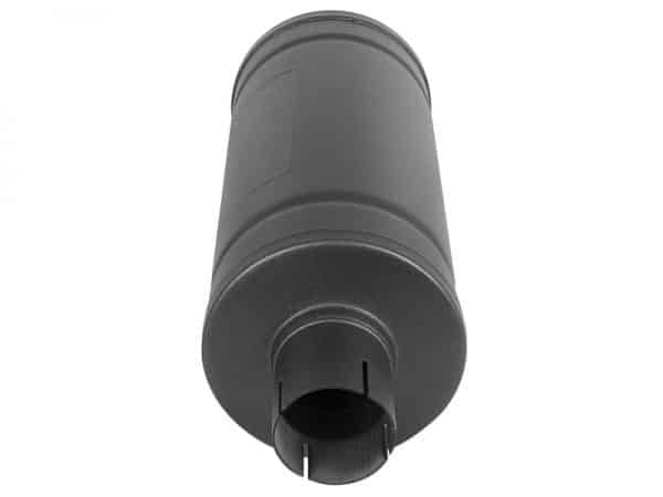 aFe MACH Force-Xp 409 SS Muffler w/ Black finish 2-1/2in Inlet & Oulet 14in x 16in Diameter - Image 4