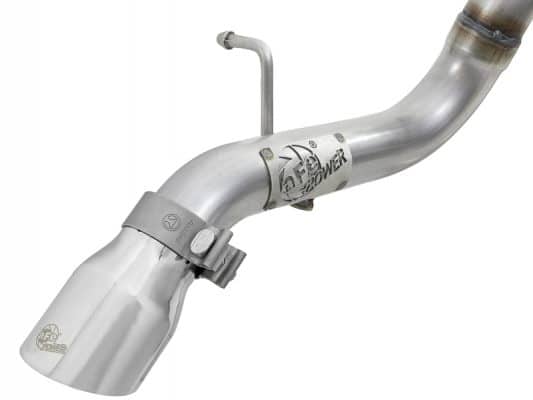 Alternative view of aFe MACH Force-Xp 2.5in Catback High-Tuck Exhaust 18-21 Jeep Wrangler (JL)3.6L 4-Door - Polished Tip