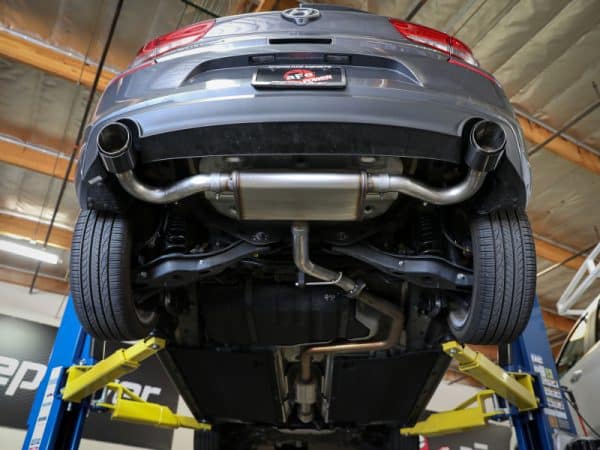 aFe Takeda 2.5in 409 SS Axle-Back Exhaust System Carbon Fiber 18-20 Hyundai Elantra GT L4-1.6L(t) - Image 3