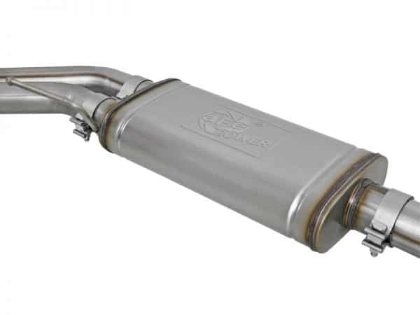 aFe Rebel Series Exht 3in SS Middle Side Exit CB w/ Black Tips 11-14 Ford F150 Ecoboost V6 3.5L (tt) - Image 5