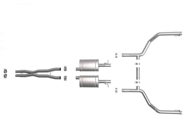 aFe MACH Force-Xp 2-1/2in 304 SS Cat-Back Exhaust 15-19 Dodge Challenger V6-3.6L - Raw Tip - Image 5