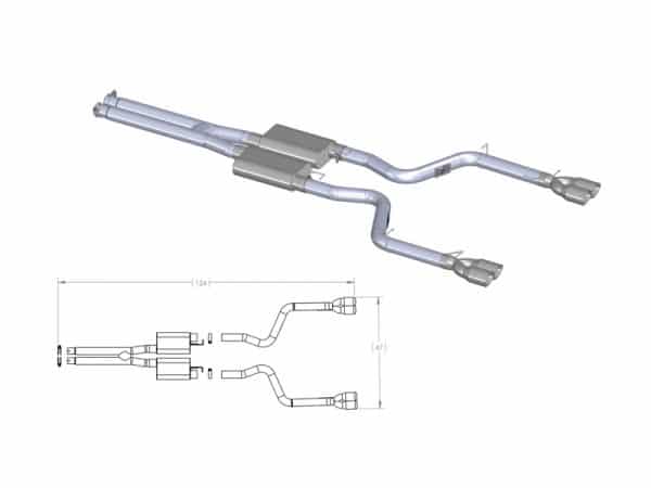 aFe MACHForce XP Exhausts Cat-Back SS-409 EXH CB Dodge Challenger 09 V8-5.7L - Image 4