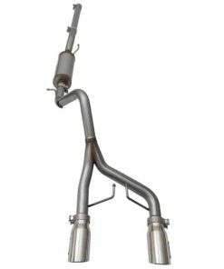 Alternative view of aFe Rebel Series CB 2.5in Dual Center Exit SS Exhaust w/ Polish Tip 07-15 Jeep Wrangler 3.6L/3.8L V6