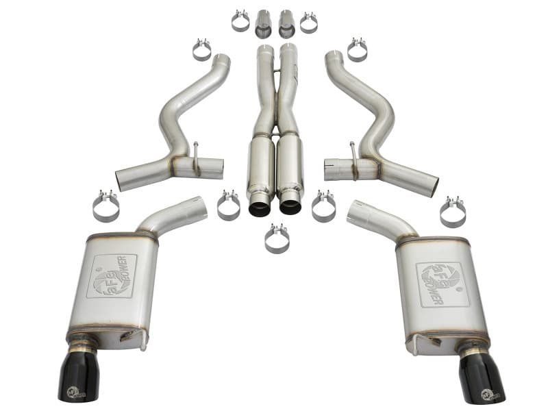 aFe 11-21 Dodge Durango V6-3.6L / V8-5.7L MACH Force-Xp 304 SS Cat-Back Exhaust System w/ Black Tip - Image 11