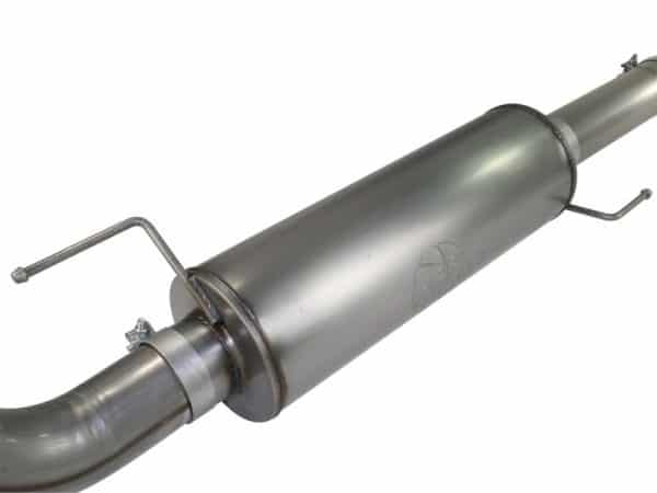 aFe MACHForce XP Exhaust Cat-Back SS-409 4in Polished Tip 11-12 Ford F-150 EcoBoost V6-3.5L (tt) - Image 5