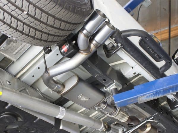 aFe Rebel Series CB 3in Middle Side Exit SS Exht w/Polish Tips 15-17 Chevy Colorado / GMC Canyon - Image 3
