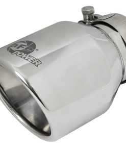 aFe MACH Force-Xp 304 SS Clamp-On Exhaust Tip 2.5in. Inlet / 4in. Outlet / 6in. L - Polished