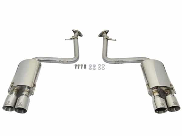aFe Takeda 16-17 Lexus RC 200T 2.0L (t) 2in. SS Axle-Back Exhaust System w/Polished Tips - Image 4