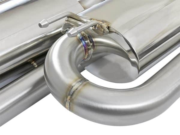 aFe Takeda 3in 304 SS Cat-Back Exhaust System w/ Black Tips 2017+ Honda Civic Si (4dr) I4 1.5L (t) - Image 8