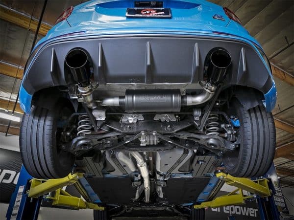 aFe Takeda 3in 304 SS Cat-Back Exhaust System w/ Black Tips 16-18 Ford Focus RS I4-2.3L (t) - Image 3