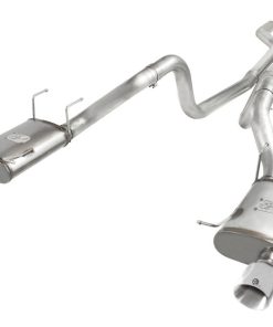 Alternative view of aFe MACHForce XP Cat-Back Exhaust 3in SS w/ Polished Tips 11-14 Ford Mustang GT V8 5.0L