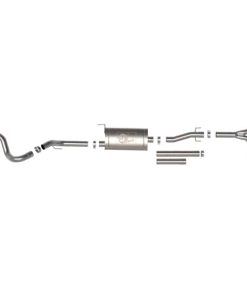 Alternative view of aFe 2022 Toyota Tundra V6-3.5L (tt) Apollo GT Series Hi-Tuck 2.5in to 3in 409 SS Cat-Back Exhaust