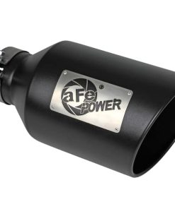aFe Power MACH Force-Xp 409 Stainless Steel Clamp-on Exhaust Tip Black