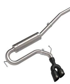 aFe Rebel Series 2.5in 409 SS Cat-Back Exhaust w/ Black Tip 2022 Ford Maverick