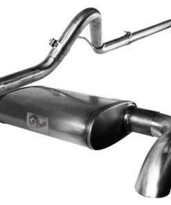 aFe MACHForce XP Exhausts Cat-Back SS-409 EXH CB Jeep Wrangler JK 3.8L 07-11 (4 Dr) HT