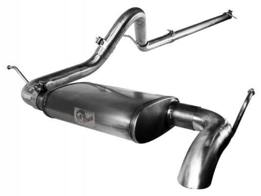 aFe MACHForce XP Exhausts Cat-Back SS-409 EXH CB Jeep Wrangler JK 3.8L 07-11 (4 Dr) HT