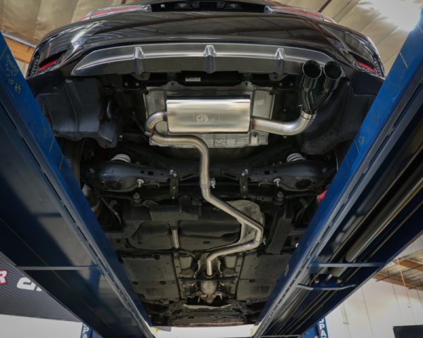 aFe POWER Takeda 2in to 2-1 304 SS Cat-Back Exhaust w/ Black Tips 11-17 Lexus CT200h 1.8L - Image 2