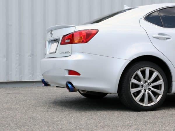 aFe POWER Takeda 06-13 Lexus IS250/IS350 SS Axle-Back Exhaust w/ Blue Flame Tips - Image 3
