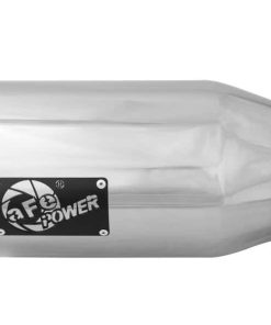 Alternative view of aFe MACH Force-Xp 5in Inlet x 7in Outlet x 15in length 304 Stainless Steel Exhaust Tip