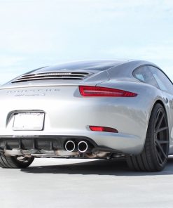 Alternative view of aFe Power Elite SS-304 Carbon Tip Dual Cat Back Exhaust 13-14 Porsche 911 C2S (991) H6-3.8L