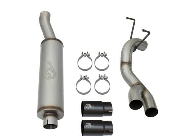 aFe Rebel Series 3-1/2in 409 SS Cat-Back Exhaust System w/Black Tip RAM 2500/3500 14-17 V8 6.4L - Image 9
