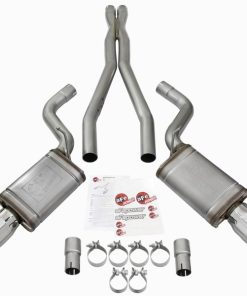 Alternative view of aFe Mach Force-Xp 3in CB Stainless Steel Dual Exhaust System w/Polished Tips 09-15 Cadillac CTS-V