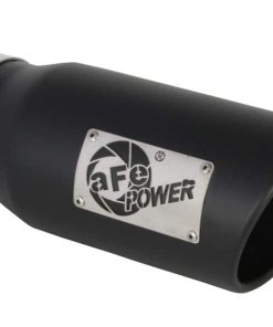 Alternative view of AFE Apollo GT Series 19-20 GM 1500 2.7L (T) 409 SS CB Exhaust System w/Black Tip