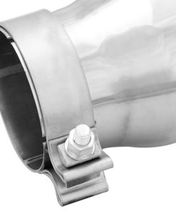 Alternative view of aFe MACHForce-XP 304 Stainless Steel Polished Exhaust Tip 3.5in x 4.5in Out x 12in L Clamp-On