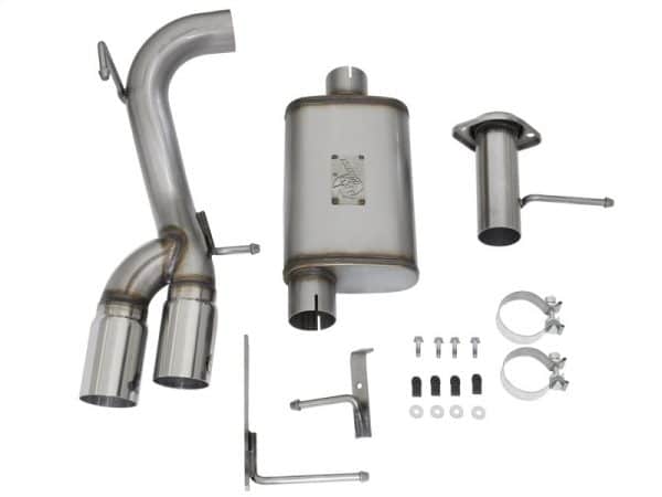 aFe Rebel Series CB 3in Middle Side Exit SS Exht w/Polish Tips 15-17 Chevy Colorado / GMC Canyon - Image 5
