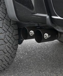 Alternative view of aFe Rebel Series CB 3in Middle Side Exit SS Exht w/ Black Tips 15-17 Chevy Colorado / GMC Canyon